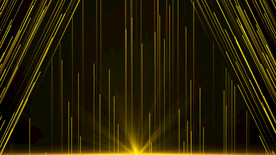 4K金色光线颁奖背景AE模板