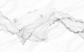 爵士白大理石山水背景墙