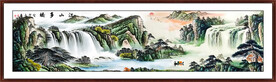 巨幅国画山水