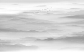 新中式水墨山水壁画