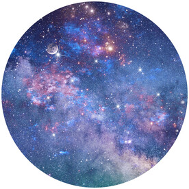 圆形宇宙星空背景图