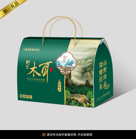 木耳包装平面展开图