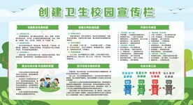 创建卫生校园宣传栏展板