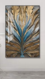 抽象树叶装饰画