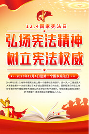 国家宪法日宣传海报