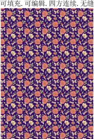 春夏女装面料 植物图案印花