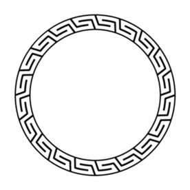 回形纹古典圆形花纹