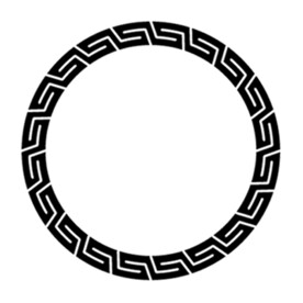 回形纹古典圆形花纹