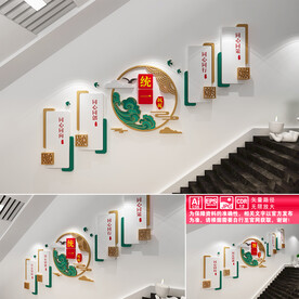 统战楼道文化墙