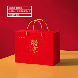 腊味包装 平面展开图