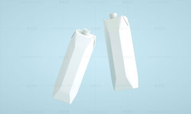  果汁牛奶1L盒子高清