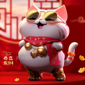吉祥物发财猫招财猫
