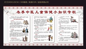 冬季中医儿童保健宣传栏