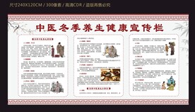 中医冬季养生健康宣传栏
