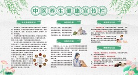 中医养生宣传栏展板