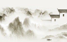 大气 最新中式山水 TIf分层