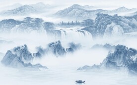 新品 中式高端山水 Tif分层