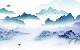 新款 中式高端山水 Tif分层