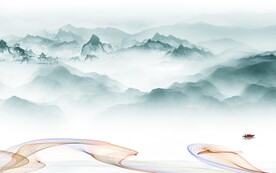 高清 中式高端山水 Tif分层