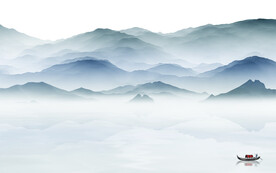 现代 中式清晰山水 TIF分层