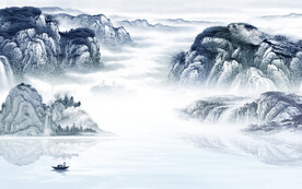 高雅 意境新山水画 Tif分层