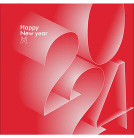 2024年红色时尚立体海报设计