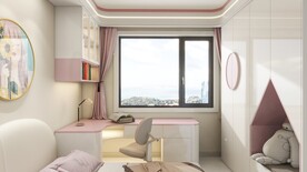 奶油风格儿童房效果图