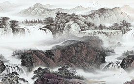 人气 高端中式山水 TiF分层