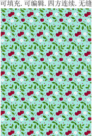 清晰水果图案 服装印花 车厘子