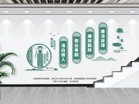 楼梯廉政文化墙