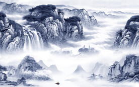 大气 最新山水背景 TIF分层