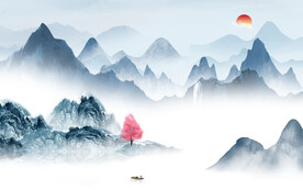 最新 高雅清晰山水 tiF分层