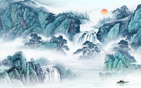 大气 高雅清晰山水 tiF分层