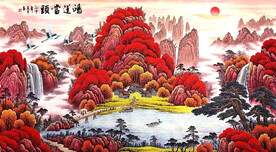 鸿运当头办公室客厅挂画