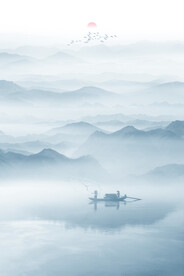 意境别墅山水画