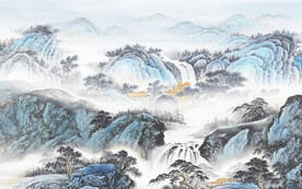 大气 意境电视山水 Tif分层