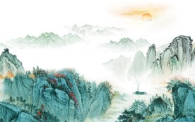 现代 中式新款山水 TiF分层