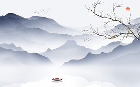 高端 中式新款山水 TiF分层