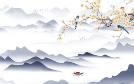 大气 中式新款山水 TiF分层