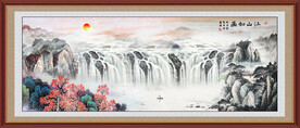 中堂画客厅山水画