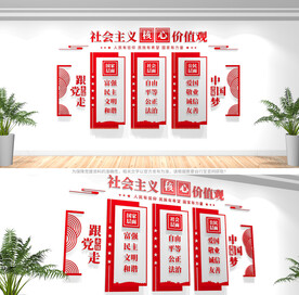 社会主义核心价值观展板
