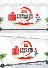 四有好老师文化墙