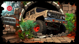 3D墙洞汽车背景墙壁画