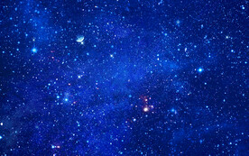 蓝色星空背景墙