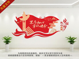 不忘初心牢记使命文化墙