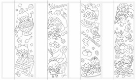 儿童卡通线描水彩涂色本