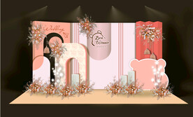 卡通熊婚礼布置