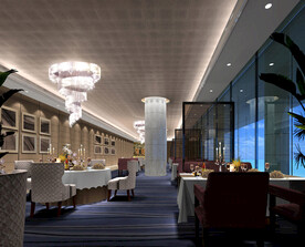 会所西餐厅设计效果图