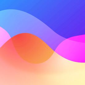 彩色流体渐变科技线条背景