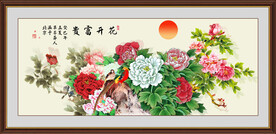 锦上添花牡丹图